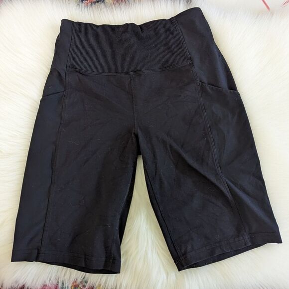 Athleta Women's Excursion Hybrid 9 Inch Bike Shorts Black 446628 S Small - Picture 2 of 6